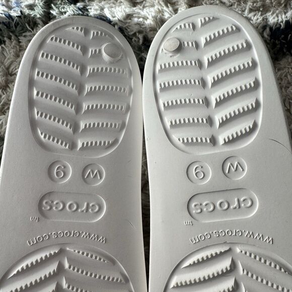 CROCS Baya Platform Two-Strap Slide Comfort Sandal White W9 - Picture 7 of 8